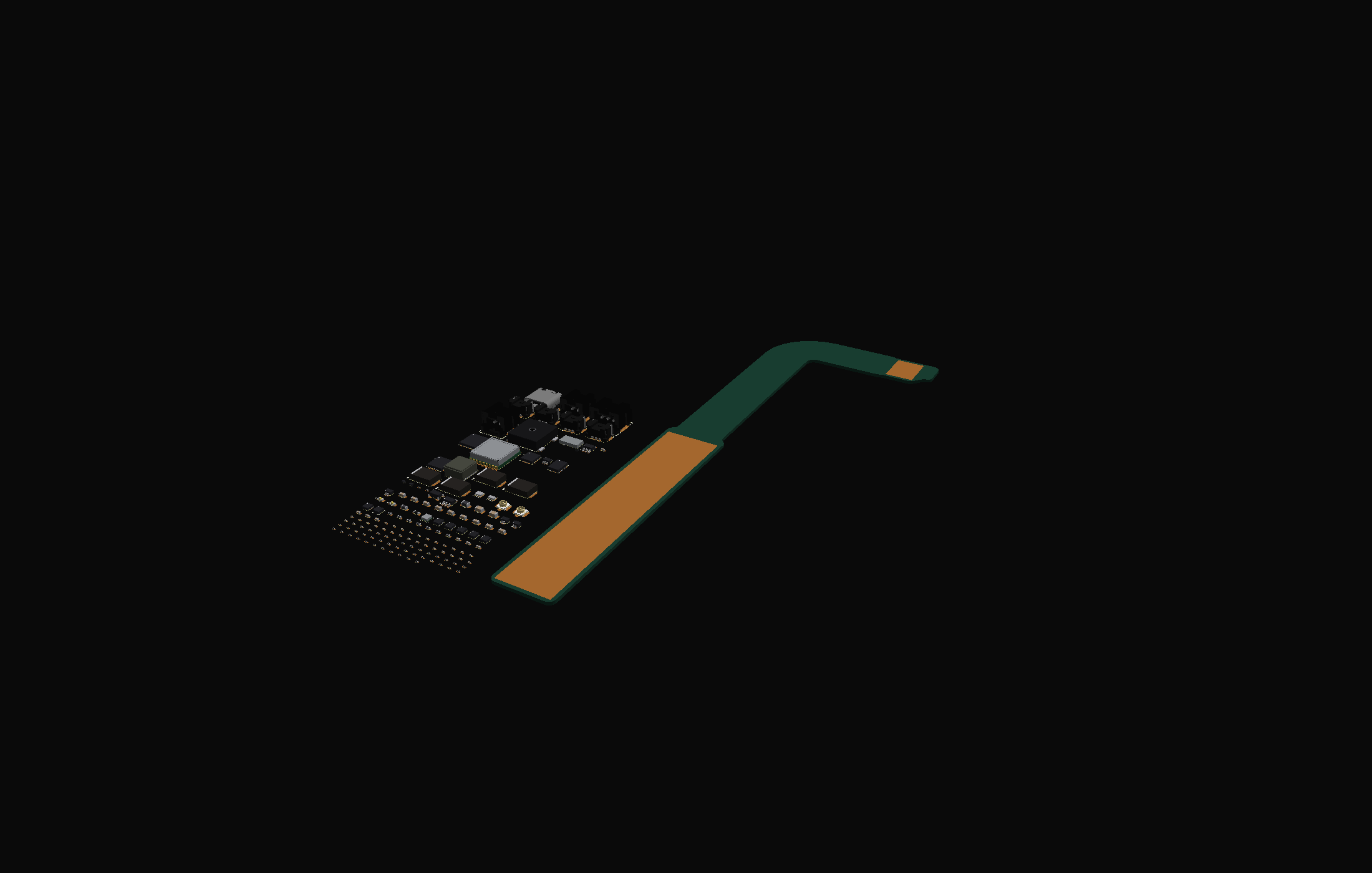 FX27 board structural 3D preview rendered in Starlayer